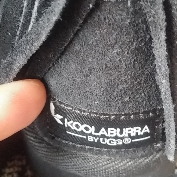 GIFTED Koolaburra by Ugg Black Cable Fringe Boots Uggs - Picture 9 of 15